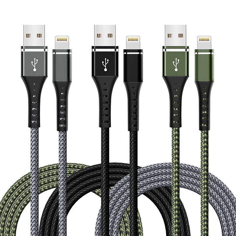 1-Lightning USB Cable Nylon Braided