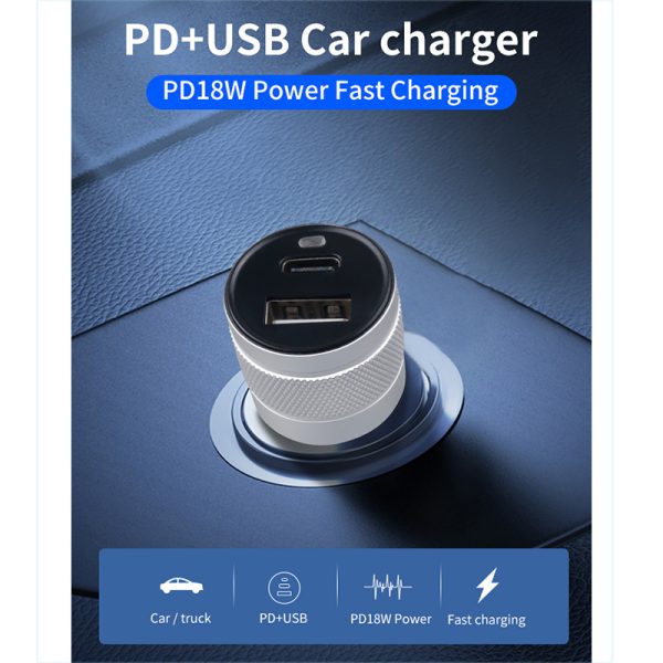 2- PD fast charge car charger