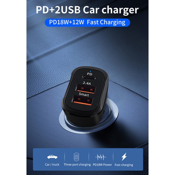 2-TYPE C CAR CHARGER