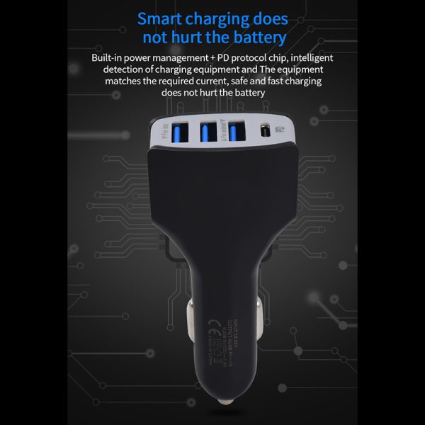4-QC3.0 PD car charger