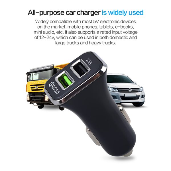 4-QC3.0 USB CAR CHARGER