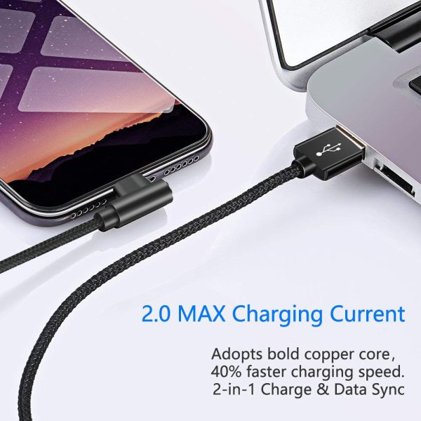 5-90 Degree USB to Lightning cable