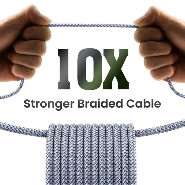 5-High Quantity USB to Lightning Nylon Braided cable
