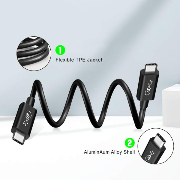 APPHONE USB4 40GB USB C TO USB C extension cable - Image 4