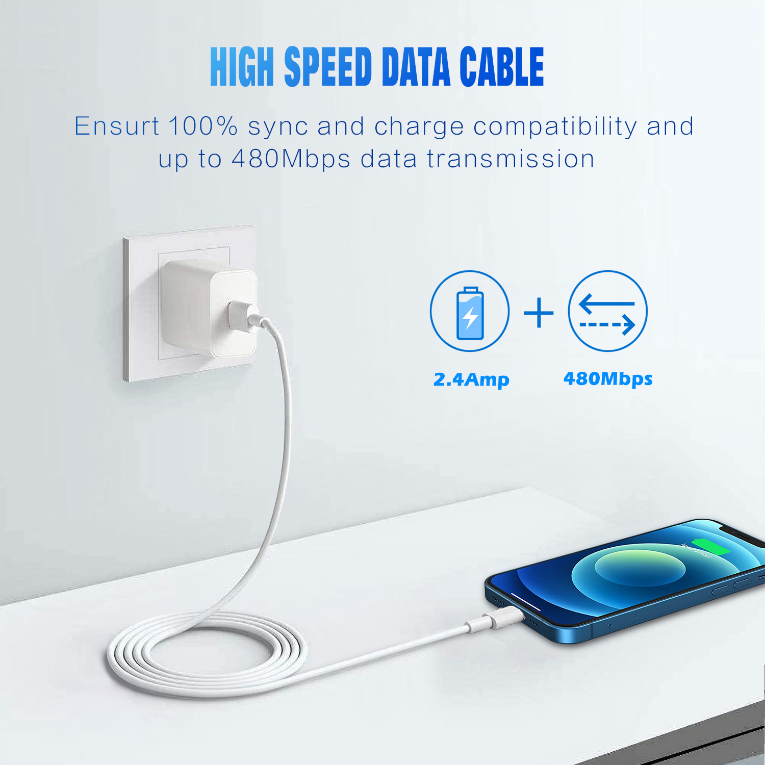 APPHONE PVC MFI USB C To Lightning Cable