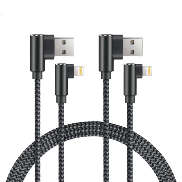 Aluminum Alloy 90 Degree Braided Lightning Cable