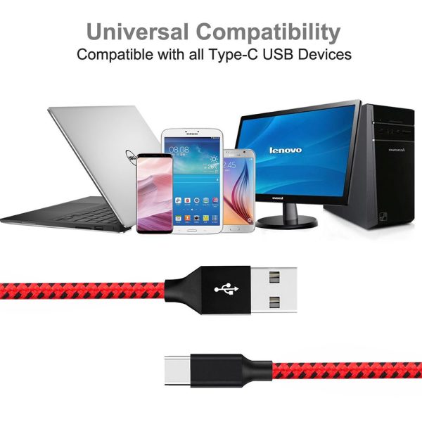 2-High Quantity Nylon Braided USB Type-C Cable2-High Quantity Nylon Braided USB Type-C Cable
