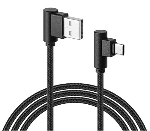 90 Degree Braided USB C Cable