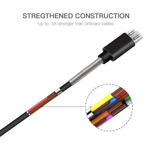 APPHONE Aluminum Alloy Spring TPE Micro USB Cable - Image 4