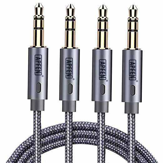 3.5mm Male to Male AUX Cord audio Adapter