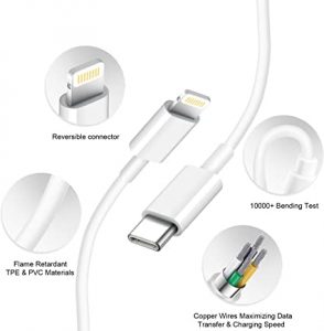 Mfi certified iphone cable type c