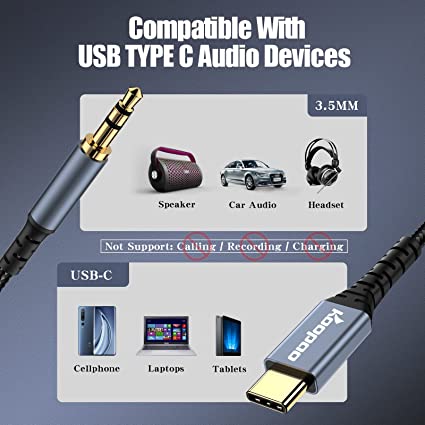 USB C to Aux Cable