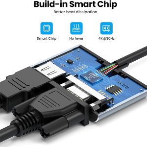 USB C to VGA HDMI Adapter