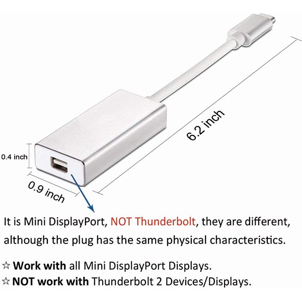 USB 3.1 Type C to Mini DP Adapter