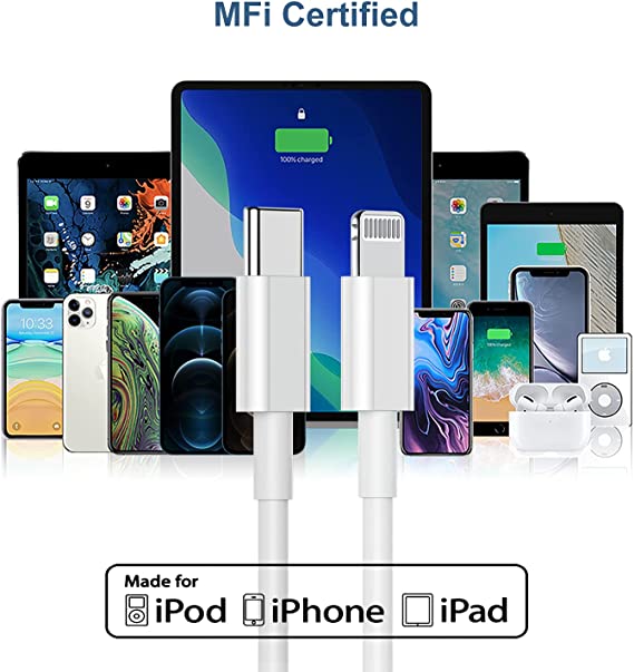 iPhone Charger Lightning Cable Fast Charging & Syncing Apple Charger C -  Custom Cable Connection