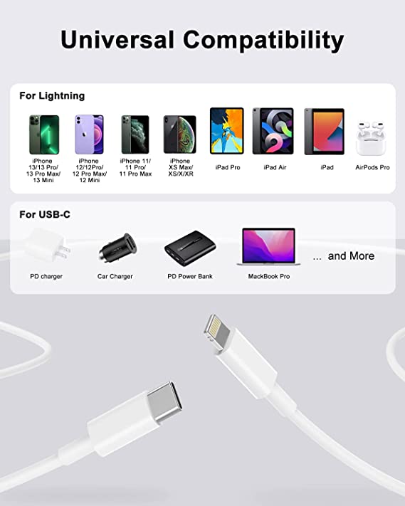 USB C to Lightning Cable