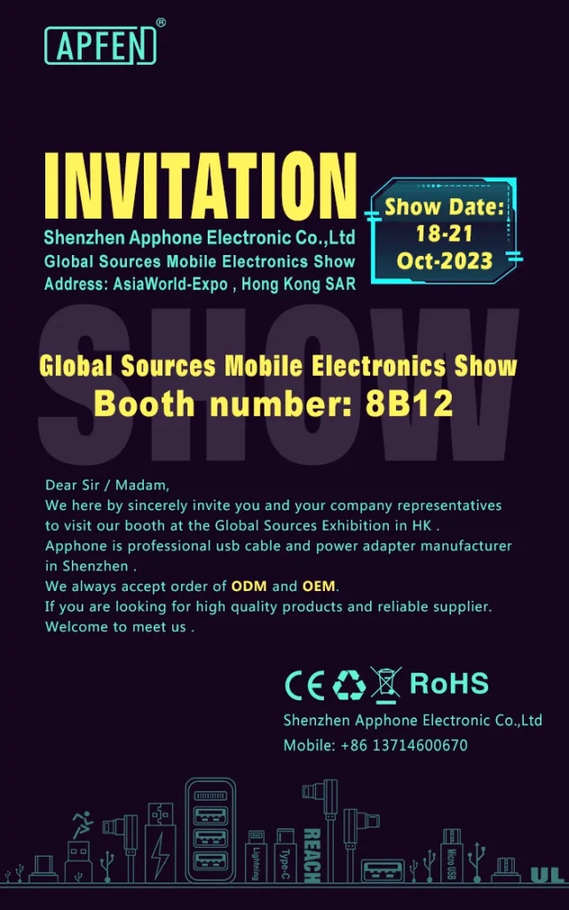 Invitation letter to 2023 Global Sources Electronics Show