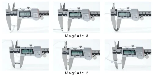 Magsafe 3 VS Magsafe 2 size