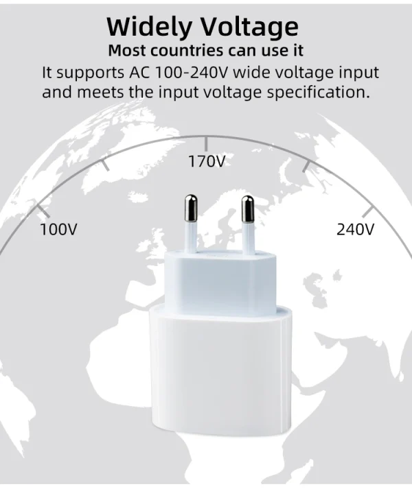 EU plug 20W Power Adapter 3