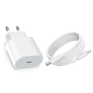 EU plug 20W Power Adapter with PD cable fast charging for iPhone 14 13 12 11