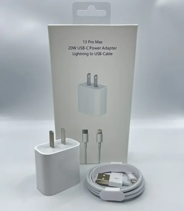 US plug 20W Power Adapter with PD cable fast charging Main image