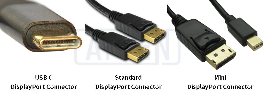 How to achieve a Laptop connected to a monitor 5 DisplayPort Connector Port Type