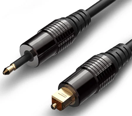 Connect Optical Audio Cable to Aux