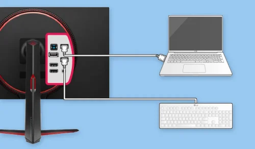 Connect USB to monitor