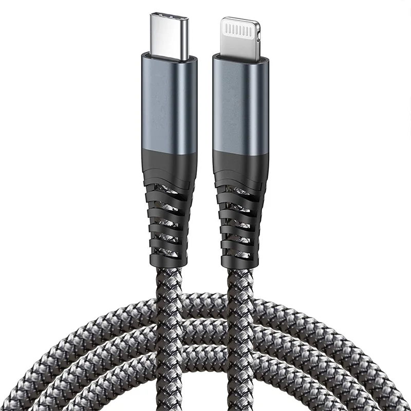 USB-C-to-lightning 30W alloy braided cable USB 2.0 standard