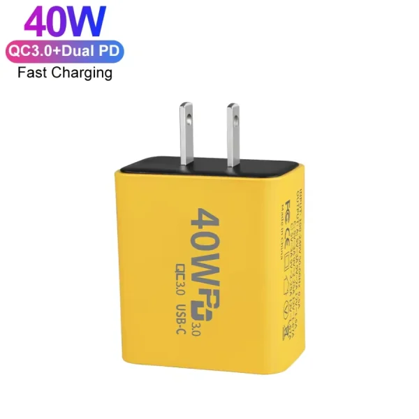 3 Ports 40W USB Fast Charging 3