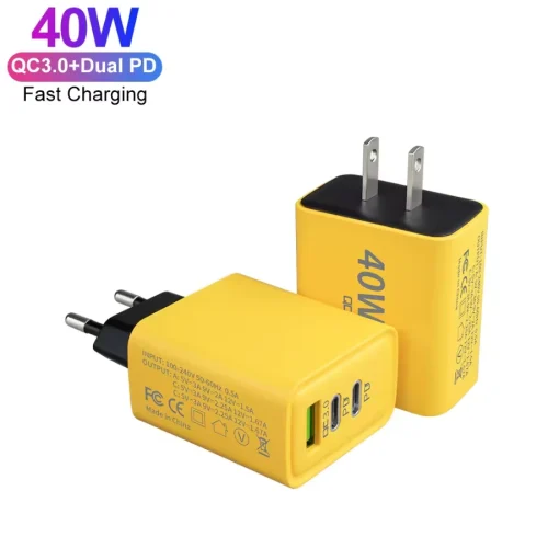 3 Ports 40W USB Fast Charging 5