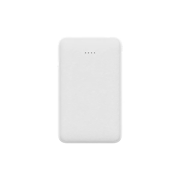 Portable PD fast charging 5000 mAh power bank with built-in Type-C cable Leather grain appearance - Image 3