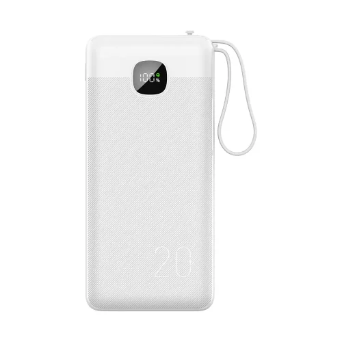 Three wire fast charging digital display 20000 mAh mobile power bank 16