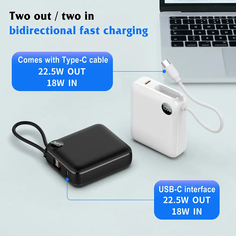 Digital Screen Power Bank 10000mah 22.5W