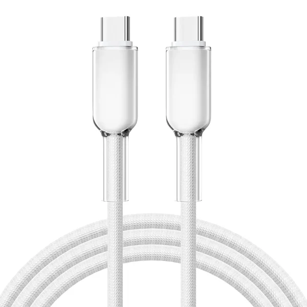 Anti-breakage gradient nylon braided USB C to C data cable - Image 2