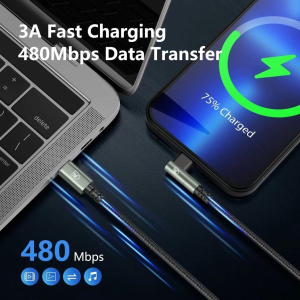 L Shape USB C To Lightning Cable - Image 4