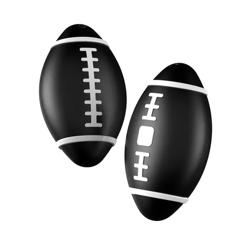 Rugby Design Mini Waterproof Long Distance Global Position Personal GPS Tracker Without Sim Card Find My Tag Black