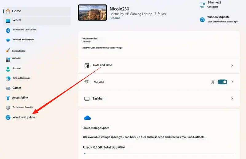 How to achieve a Laptop connected to a monitor 10 Restart and Check for Software Updates