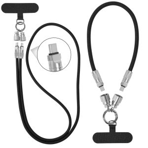 60W Usb c to usb c Zinc Alloy Lanyard USB Cable 5A/3A Fast Charging Pure Copper Conductor Braided Shielding for Barcode Scanner