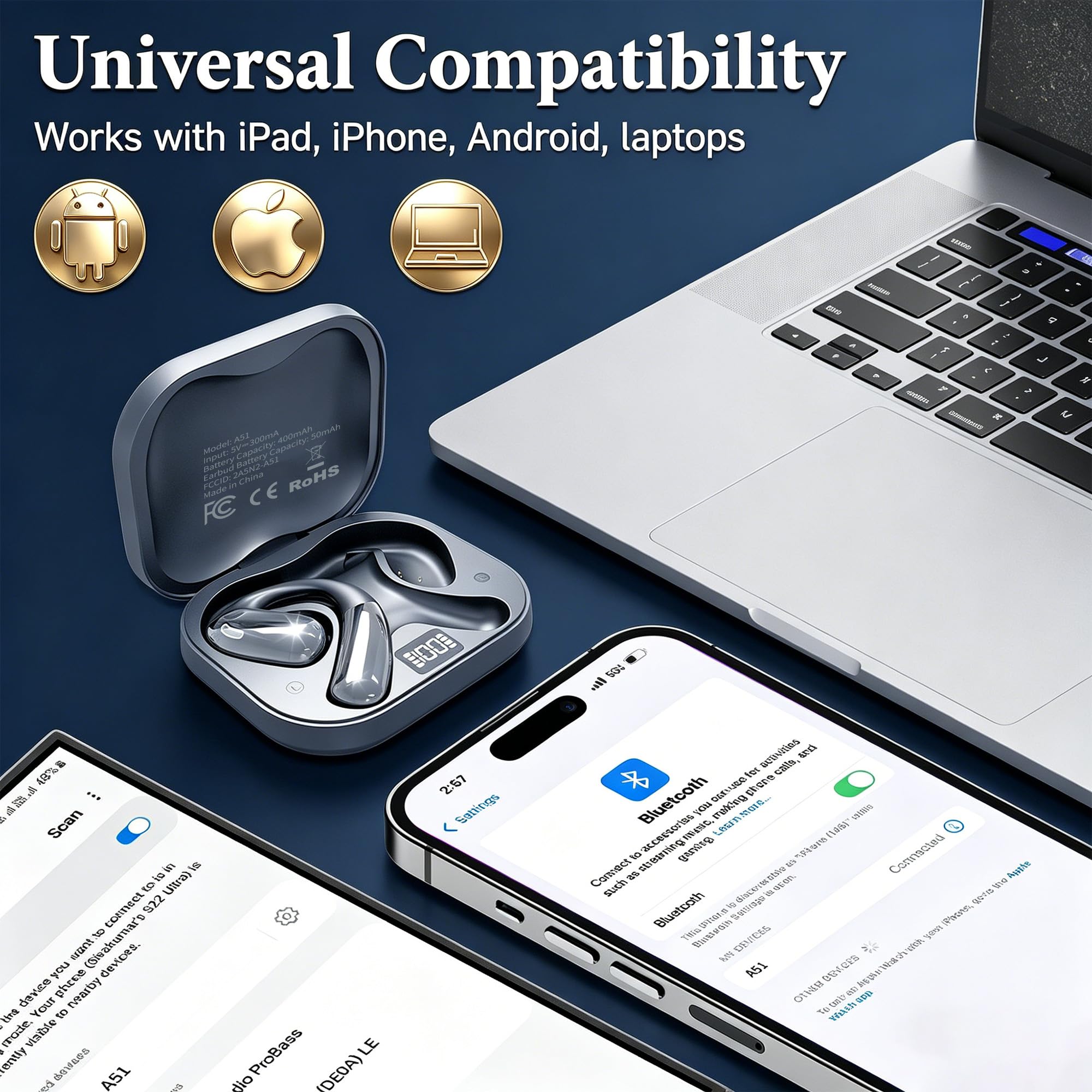 Wireless Bluetooth Headphones ADS 7 7 1